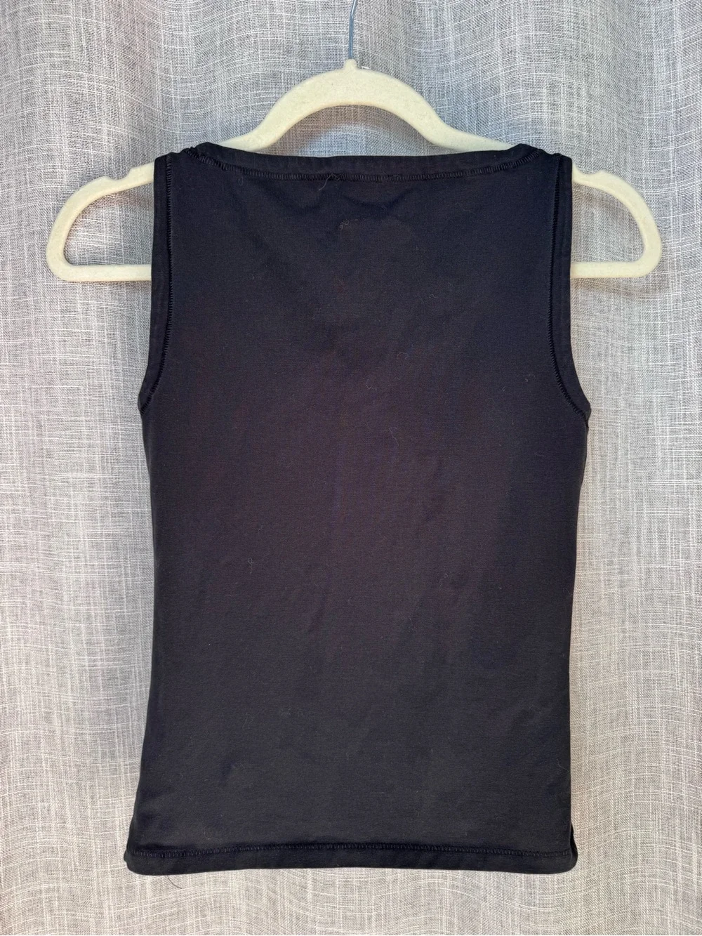 J. Crew Black stretch cotton Sleeveless black shell top XS